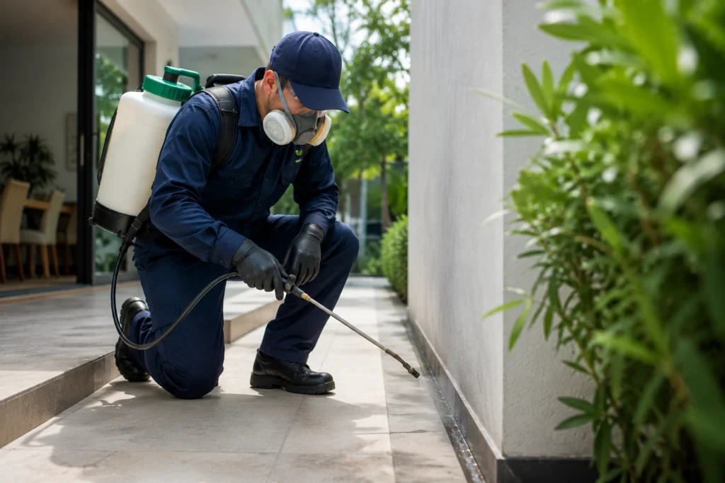 Proceso de fumigación profesional en Monterrey